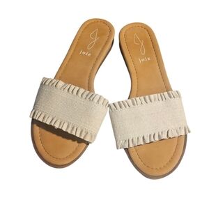 Joie Bohemian Ruffle Sandals Size 7.5 Boho Slides